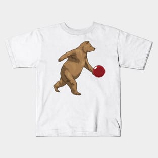 Bear Bowling Bowling ball Kids T-Shirt